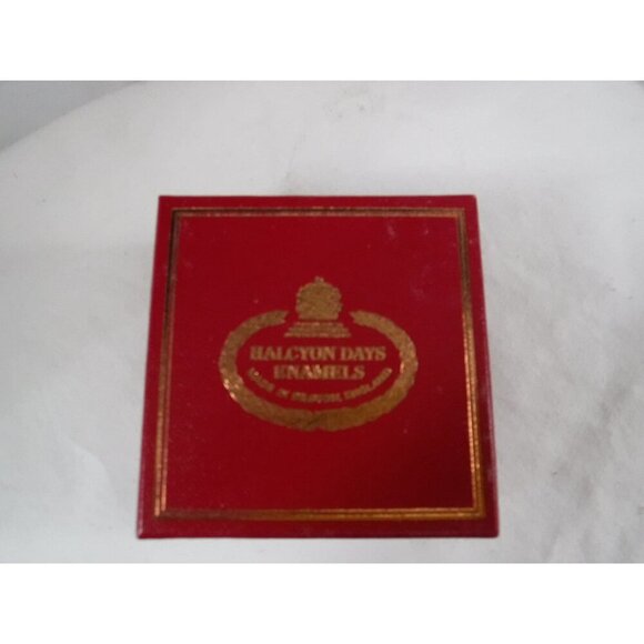 Enamel Box, Halcyon Days, Christmas 1980, Snuff Box, Pill Box, Jewelry box, - Picture 2 of 5